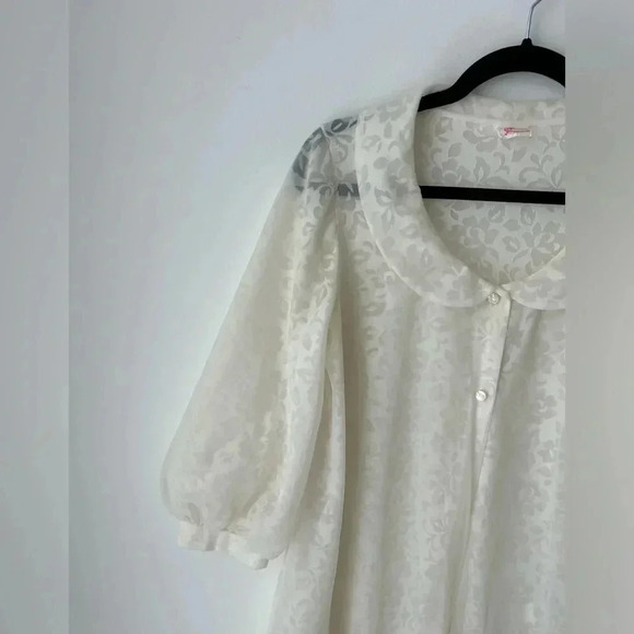 1960s Linda underlovelies  Chiffon Duster - Picture 2 of 12